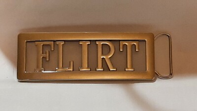 FLIRT  Custom Personalized Name Belt Buckle -Put your name or word on Buckle