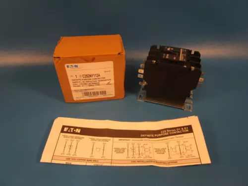 EATON C25DNY113A, Definite Purpose Contactor 40 AMP, 120V (Cutler Hammer)