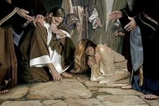 Liz Lemon Swindle He That Is Without Sin, Giclee Canvas