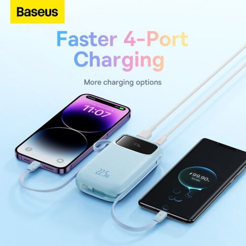 Baseus Qpow2 Dual-Cable Digital Display Fast Charge Power Bank 10000mAh - Picture 7 of 20