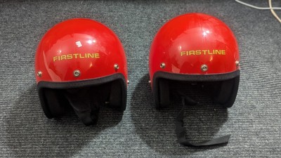 FIRSTLINE Vintage Open Faced Youth Motorcycle Helmet Set of 2