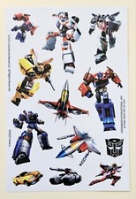 Transformers. Sticker sheet.