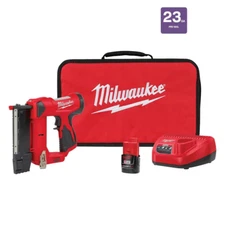 Cordless Pin Nailer Kit with 1.5 Ah Battery Charger and Tool Bag 12V Lithium-Ion