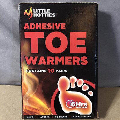 Little Hotties Adhesive Toe Warmers, Air Activated 10 Pairs, 6 Hours