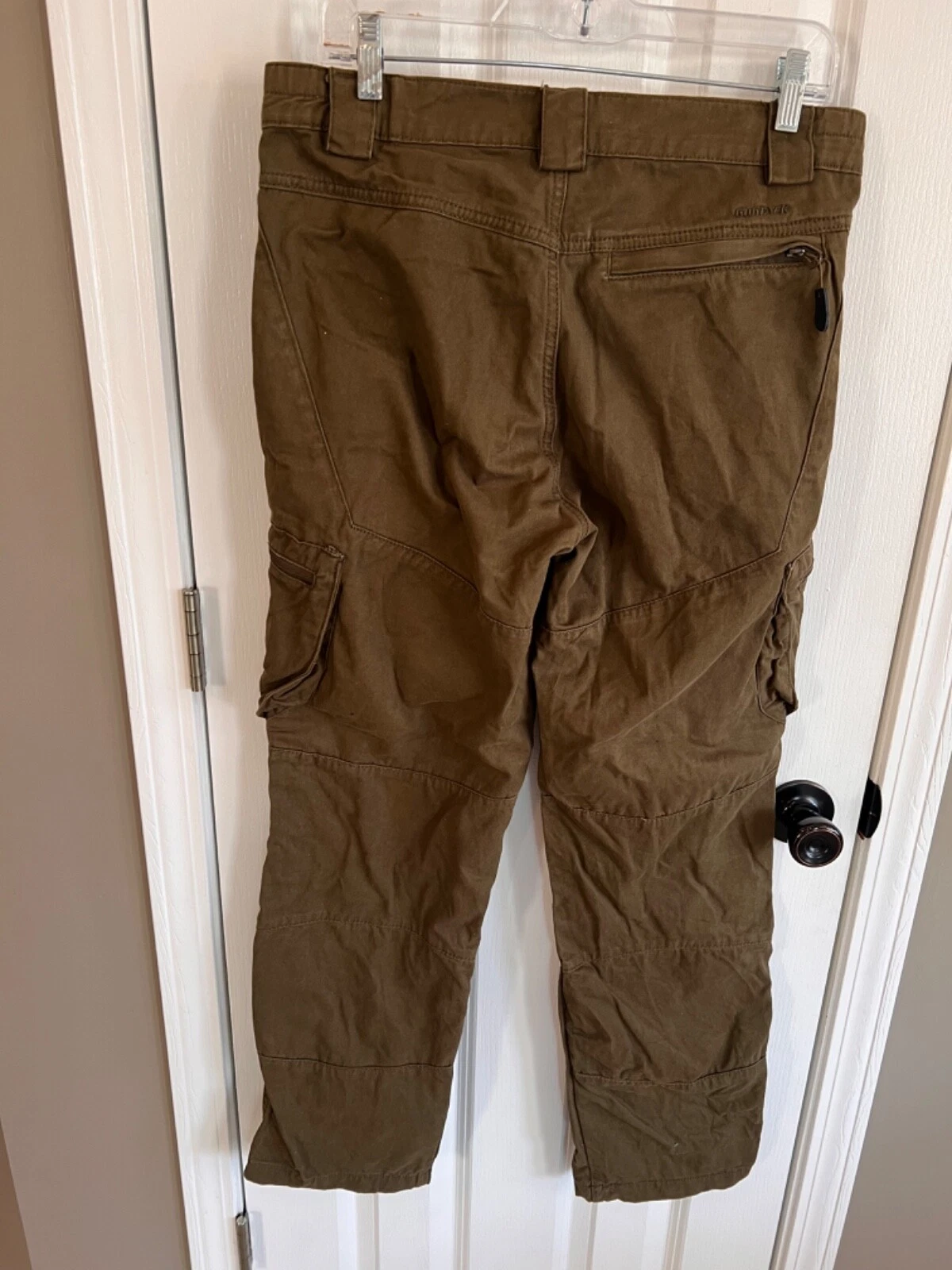 GunTACK Men's Khaki Cotton Cargo Pants Size 42