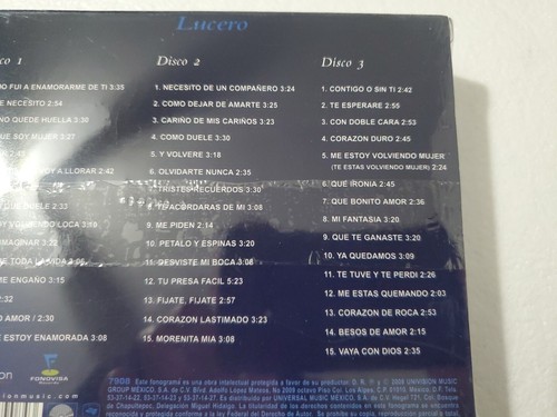 Lucero Versiones Originales 3 CDS New Sealed Spanish Espanol - Imagen 10 de 11