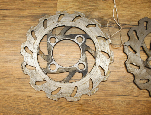 Aftermarket Front Brake Rotor Set Rotors Fits Yamaha Banshee 350 - Picture 5 of 8