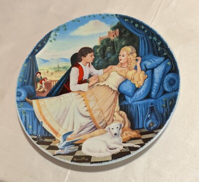 Vtg Porcelaines Limoges Turgot Collectors Plate ''La Belle Au Bois Dormant'' 1985