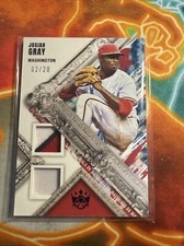 2022 Panini Diamomd Kings Josiah Gray 3 Color Dual Patch Platinum #/20