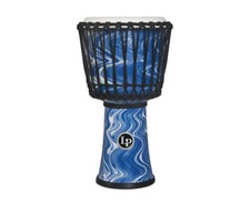 Latin Percussion 10" Rope Tuned Circle Djembe w/Perfect-Pitch Head - Blue Marble