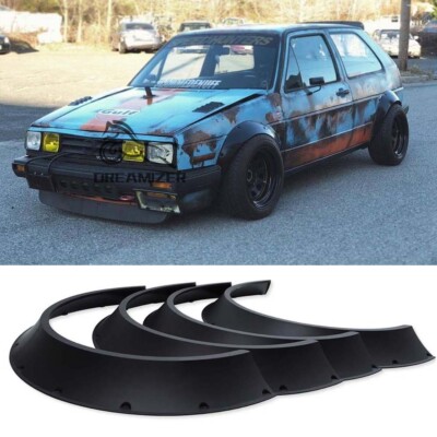 For VW Golf MK5 MK6 MK7 MK7.5 Wheel Arches Fender Flares Cover Extra Wide Kit