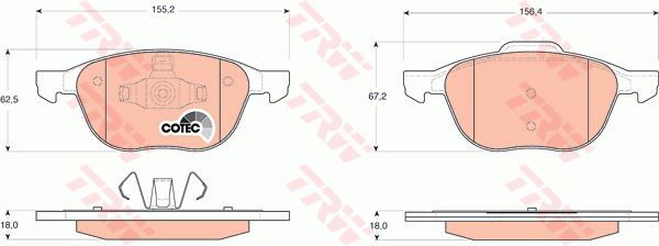 Plaquettes de frein Ford Focus II pour vos trajets quotidiens et départs en vacances