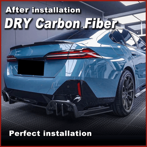 Dry Carbon Heckdiffusor für BMW 5er I5 G60 2024UP Diffusor Heckschürze Spoiler - Picture 3 of 14