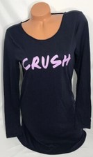 Victoria's Secret CRUSH Long Sleeve Nightie Pajamas Sleep Shirt Gown Size S