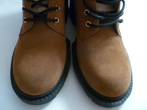 COACH Lorimer Suede Combat Booties Raw Umber Brown UK 4.5 RRP $265.00 US 6.5 37 - Picture 15 of 24