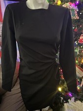 Mini Long Sleeve Stretch ASOS Little Black Dress US 4 Topshop