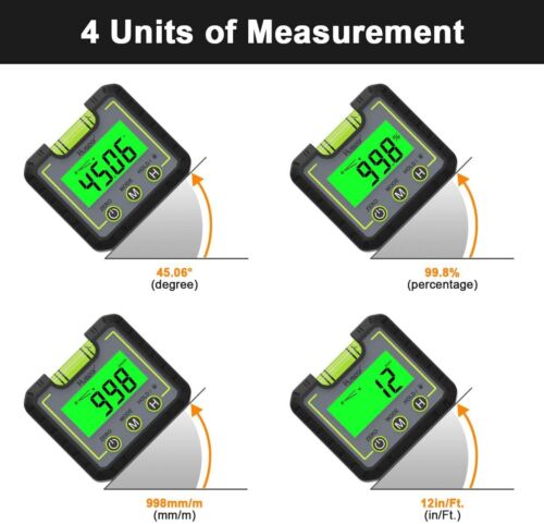 Huepar Digital Niveau Winkelmessgerät Mini Winkelsucher Level Box mit LCD - Bild 3 von 8
