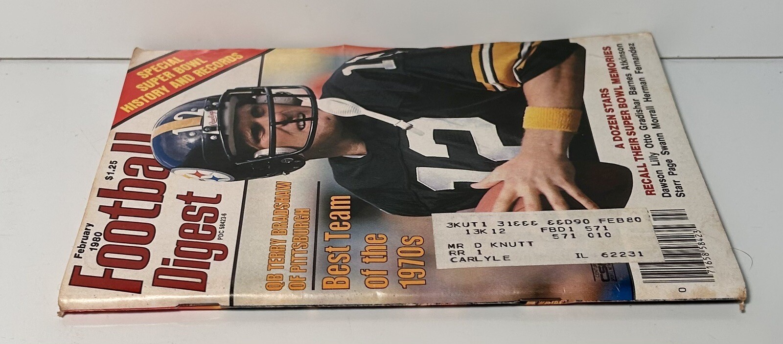 Vintage Football Digest Magazine February 1980 Terry Bradshaw