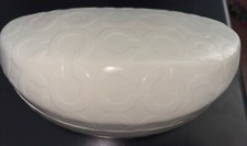 Coach Sunglass Eyeglass Case Hard Clamshell Domed Ivory White
