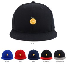 Orange Patch Youth Size Flatbill Snapback Baseball Cap - FREE SHIPPING