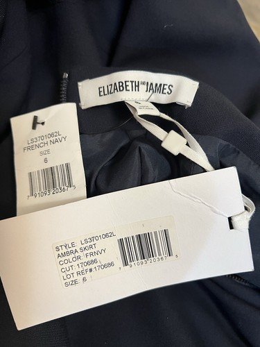 ELIZABETH And JAMES AMBRA Navy Skirt Size 6 - Picture 3 of 8