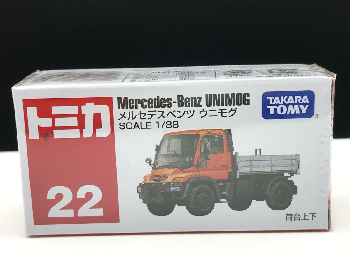 Tomica 22 Mercedes Benz UNIMOG 1 88 scale Takara Tomy Toy Vehicle Discontinued