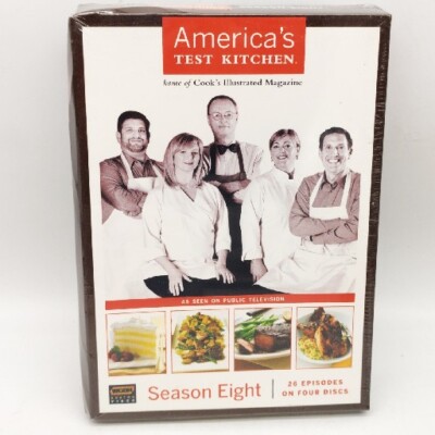 America's Test Kitchen Season Eight DVD 4-Disc Set WGBH Boston New Sealed 