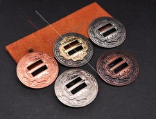 6PC 1-1/4" Western Horse Saddle Tack Belt Leathercraft Slotted Concho 5 Colors