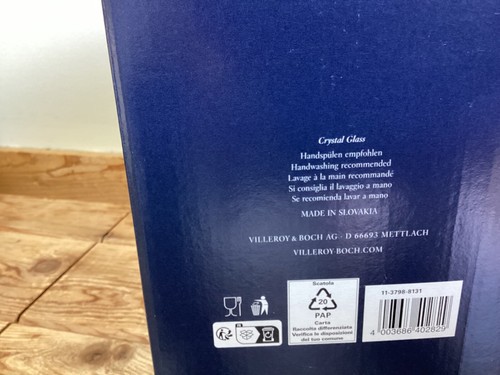 Villeroy & Boch Crystal Glass Champagne Flute contains 4 glasses Slovakia made - Picture 5 of 6