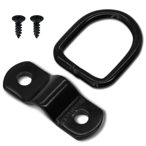 12 Pack D-Ring Tie Down Anchors With Screws – Heavy Duty Cargo Hooks For Trailer, Truck Bed