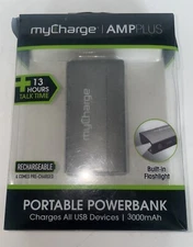 New My Charge AMP PLUS 3000 mAh Portable Charger For All USB Devices