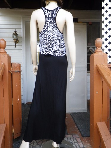 WET SEAL DAMEN GRÖSSE SMALL LANGES FORMELLES KLEID KLEID SCHWARZ NECKHOLDER TYP TOP - Bild 4 von 9