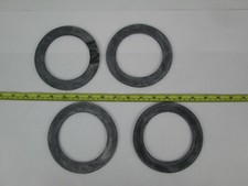 Lot of 4 Rubber Gaskets 5-1/4" OD 3-11/16" ID 1/8" Thick