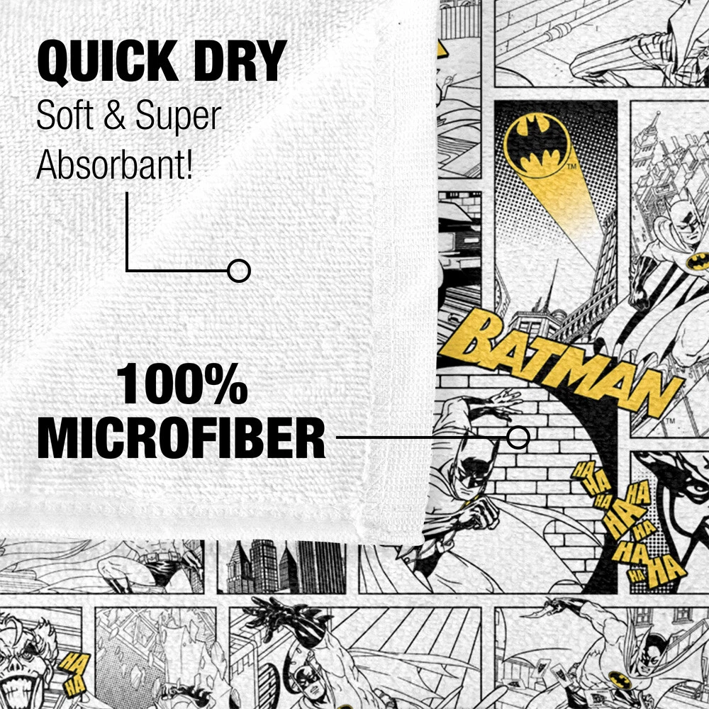Batman Comic All Over Officially Licensed Beach Towel 30"x60"