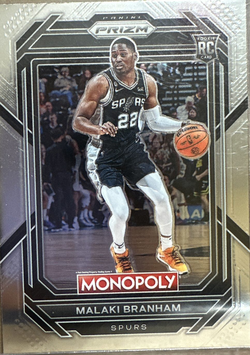 Malaki Branham 2022-23 Panini Prizm Monopoly Silver Prizm #81 Rookie RC