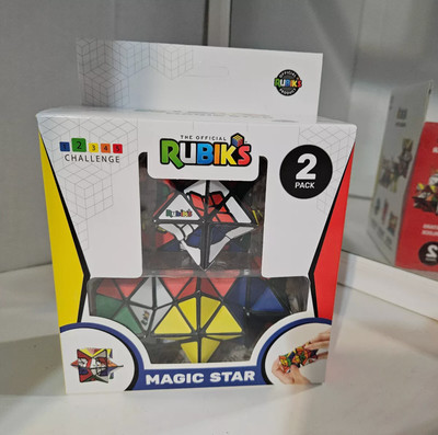 Rubik's Cube 2 pack Magic Star Challenge 50 years