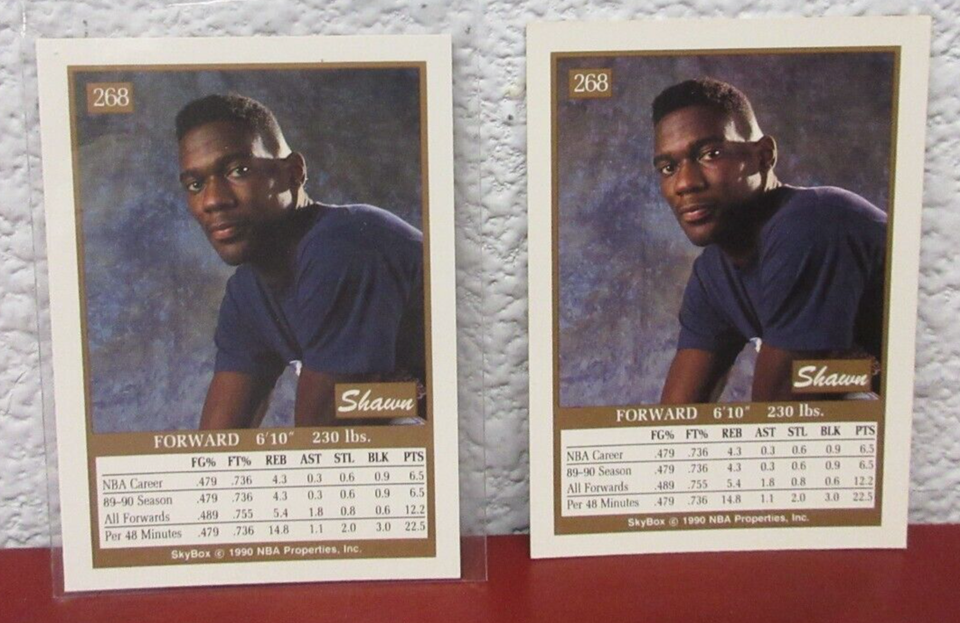 (2) 1990 SkyBox Basketball Card SHAWN KEMP 268 eBay