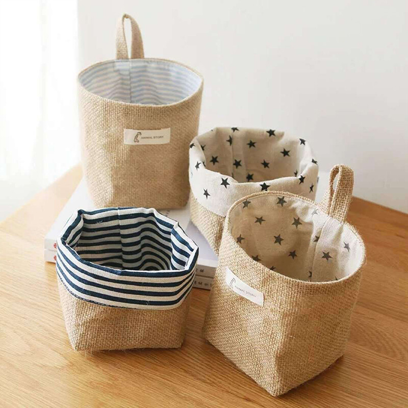 cotton hanging storage bags