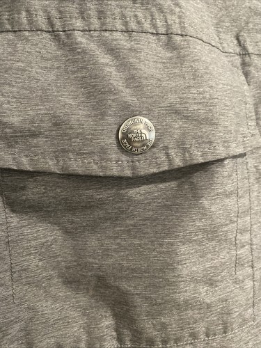 North Face Boys Hood Puffer Jacket Down Large 14/16 Gray bomber dryvent 550 warm - Picture 7 of 24