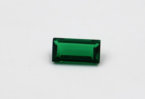 Green Nano Emerald Baguette Synthetic Lab Created Jewelry Stone 11x22 to 16x22mm - Picture 19 of 24