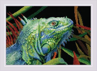 Riolis Counted Cross Stitch Kit Iguana R2192