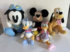 Disney Plush Lot Mickey Mouse Pluto Daisy Duck, Disney Parks