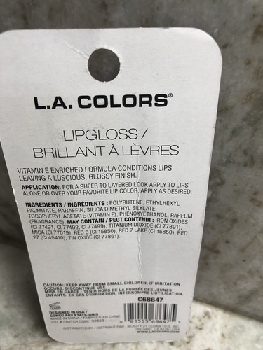 L.A. Colors Moisturizing Gloss Finish Vit.Enriched Lip Gloss-C6647 Fruit Punch - Picture 6 of 6