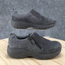 Lands End Shoes Womens 7.5 B Slip On Gray Casual Comfort Round Toe Low Top Flats