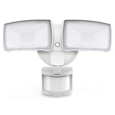 30W LED Motion Sensor Security Light, 3200LM, IP65 Waterproof, 2 Heads