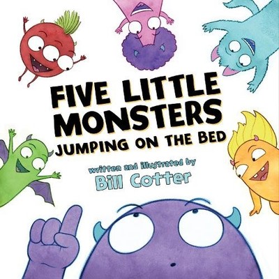 Bill Cotter Five Little Monsters Jumping on the Bed (Kartonbuch) (US IMPORT)