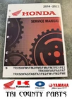 2014-2022 Honda TRX500 TRX520 Fourtrax Foreman FA FE FM Service Manual 61HR408