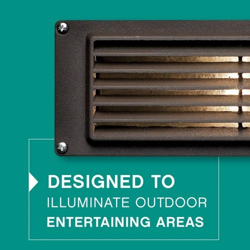 Hinkley Lighting 1594-LL 12v 1.5w 2.5VA  9"W Outdoor Louvered - Bronze - Picture 4 of 4