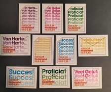 Netherlands 2001 Congratulations autoadesif self stick set  10v MNH