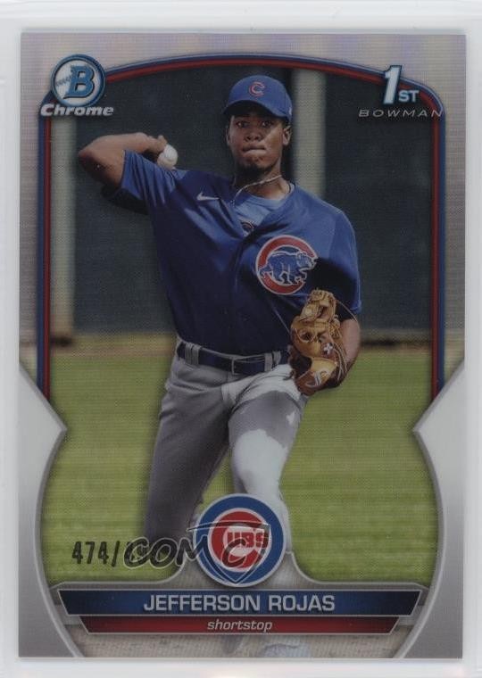 2023 Bowman Chrome Prospects Refractor 474/499 Jefferson Rojas #BCP-70 1k9t
